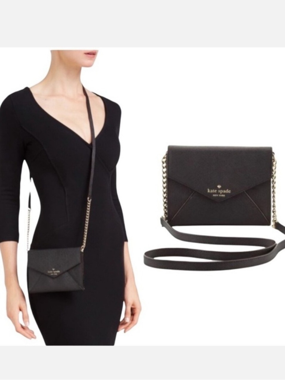 Kate Spade Monday Cedar Street Envelope Crossbody Wallet 🖤 - Picture 4 of 9